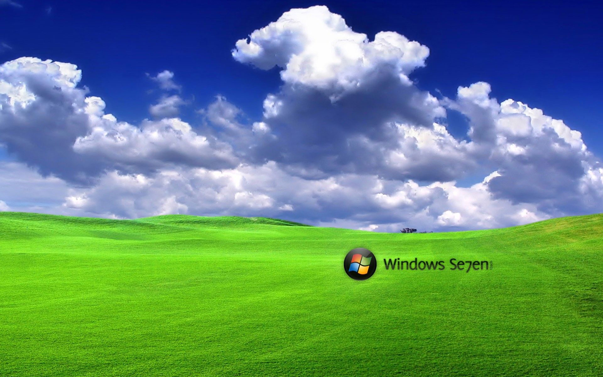 Green Clouds Windows 7 Desktop and mobile wallpaper Wallippo