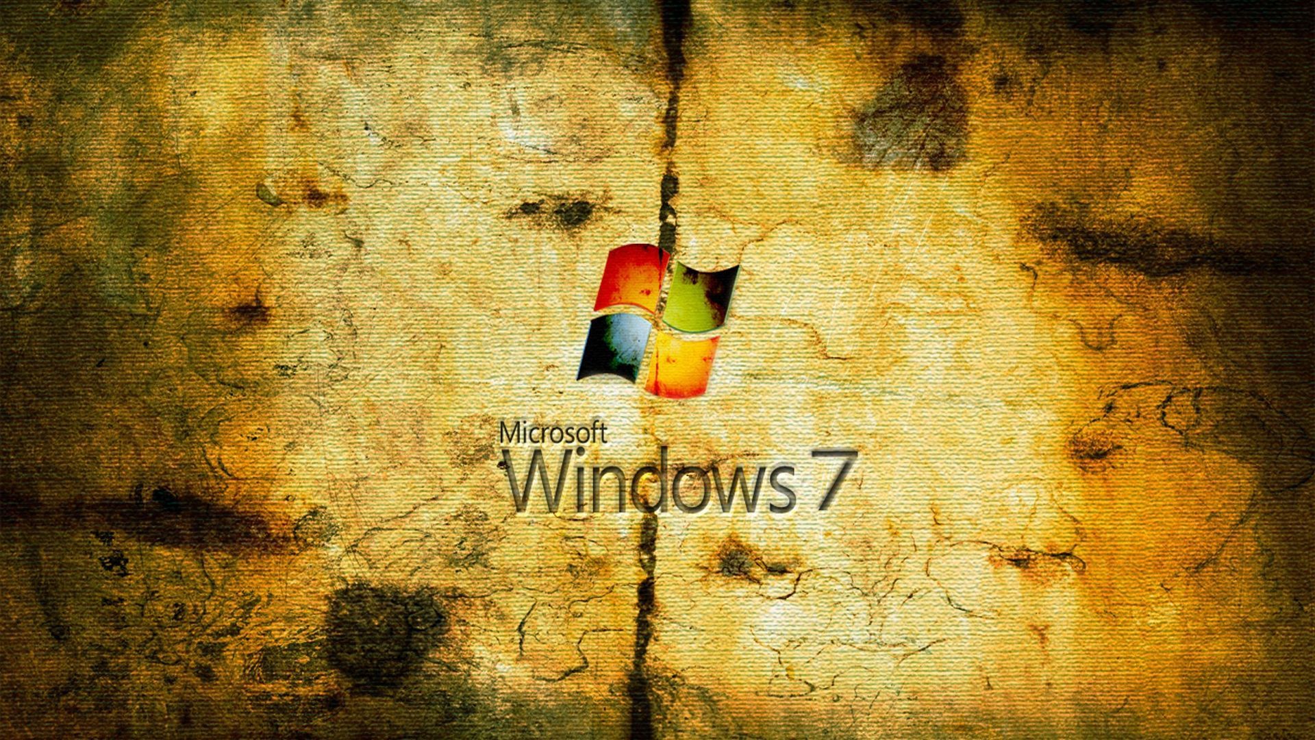 Worn Windows 7 Wallpaper - HD Backgrounds