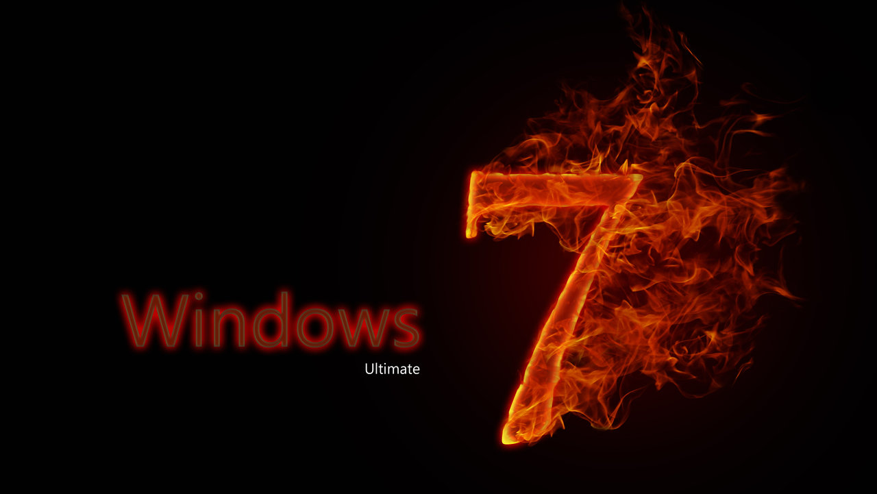 Windows 7 Ultimate On Fire by Genoblex on DeviantArt