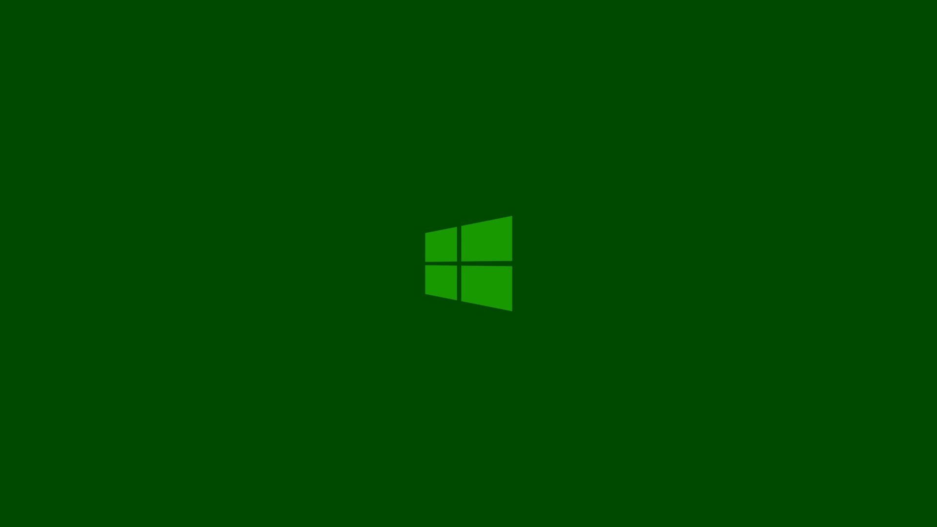 Green Minimalistic Metro Windows 8 Clean Logo Wallpaper