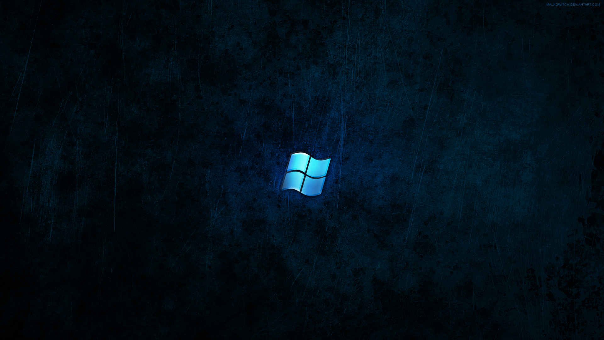 Windows Dark Blue Wallpaper By Malkowitch On DeviantArt - Blue