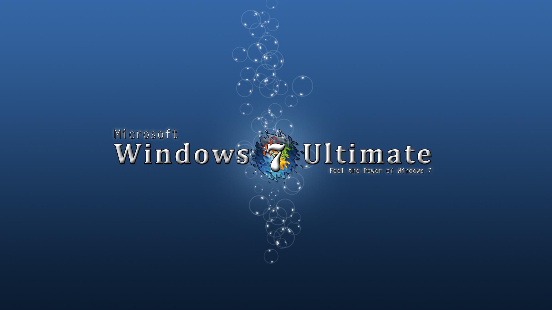 Blue Windows 7 Ultimate HD desktop wallpaper Widescreen High resolution