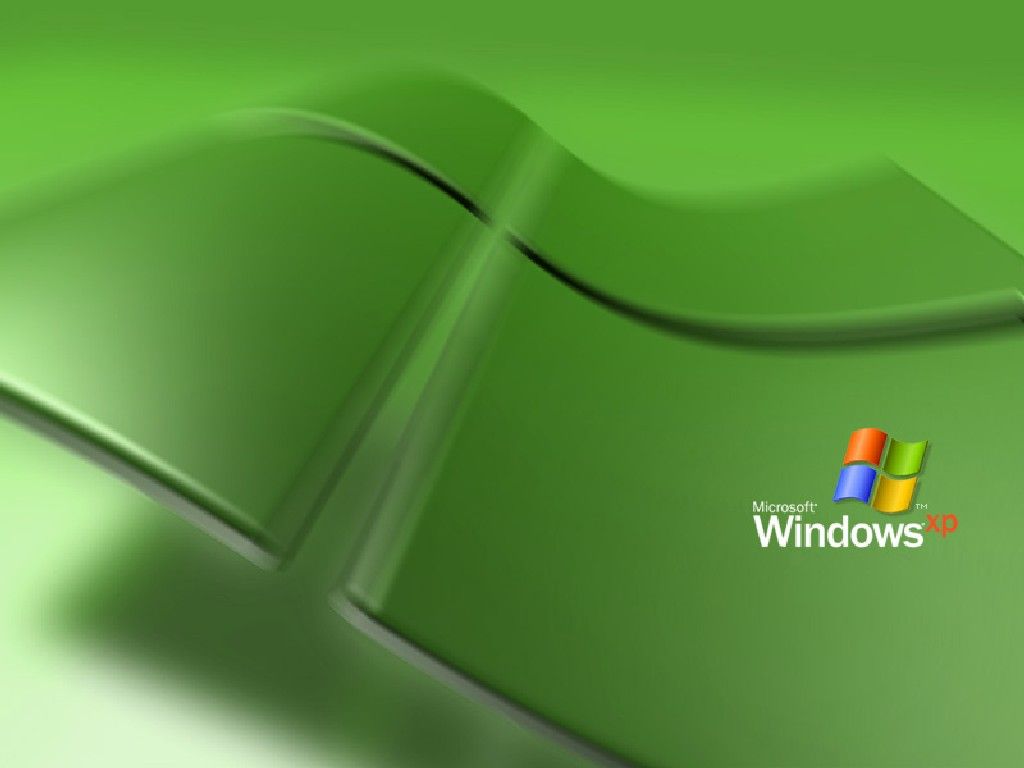 PC wallpaper, Green windows XP background