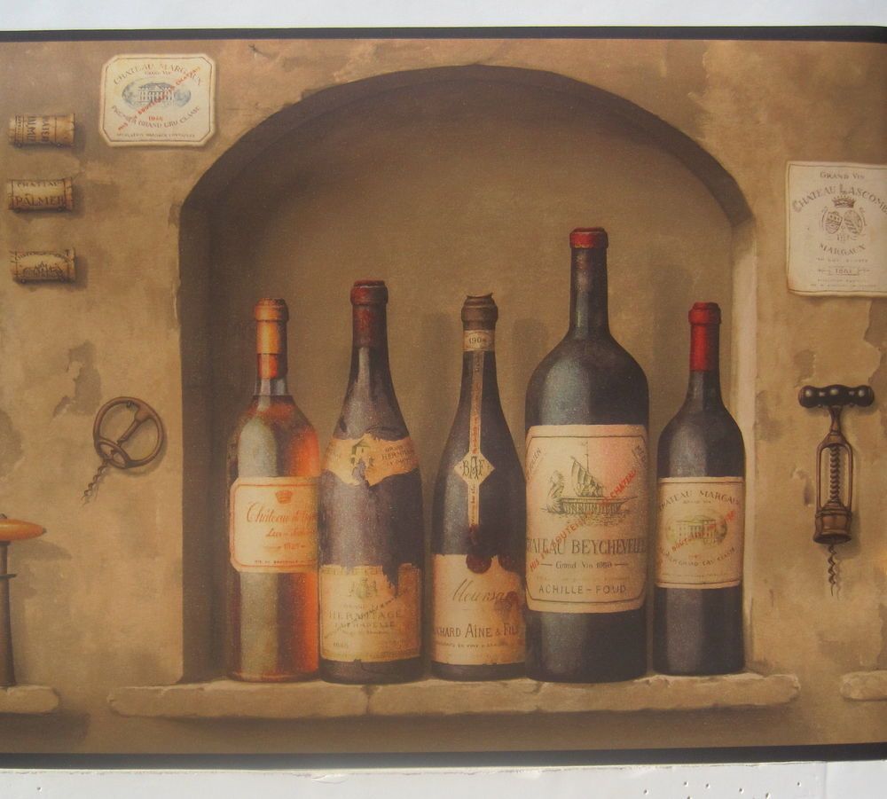 Wine Bottle Wallpaper Border eBay