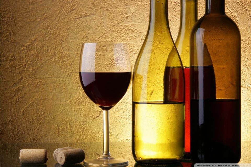 Wine Bottles And Glasses HD desktop wallpaper Fullscreen Mobile