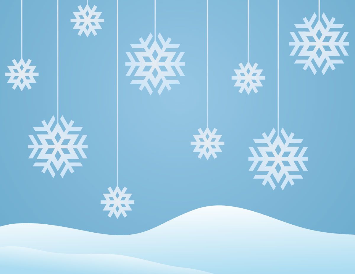 Snowflakes Winter Background GraphicsKeeper.com