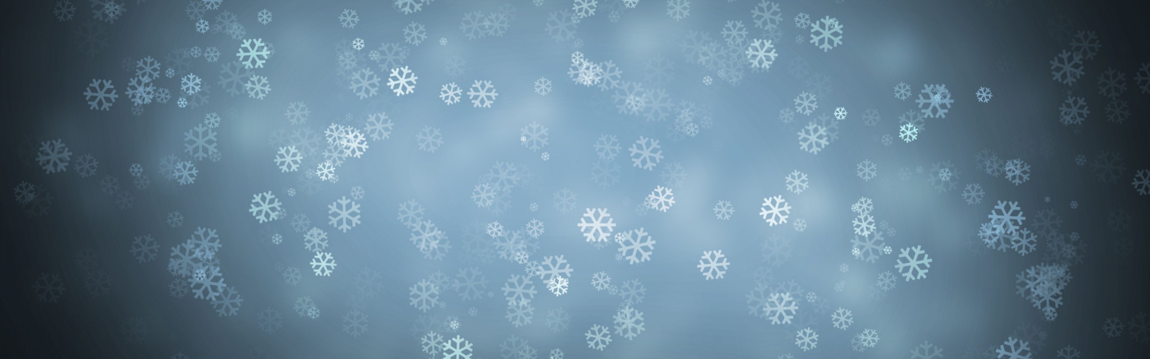 Download Wallpaper 3840x1200 Snow, Snowflake, Style, Winter