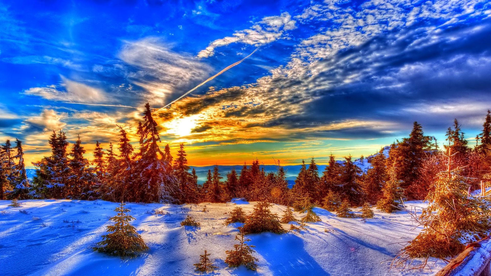 Winter Sunset HD Wallpapers HD Wallpapers Pal