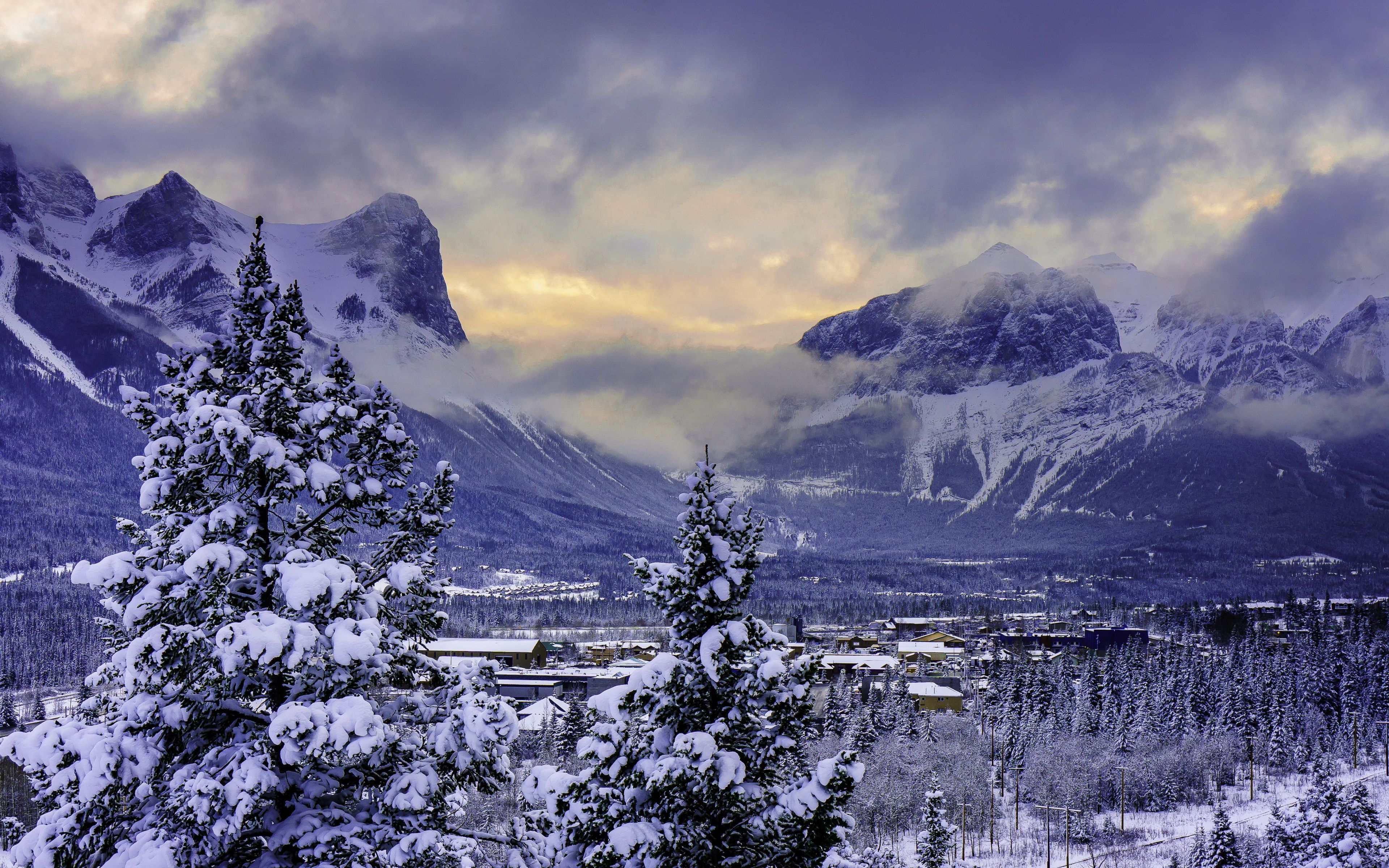 Winter Mountain Desktop Backgrounds