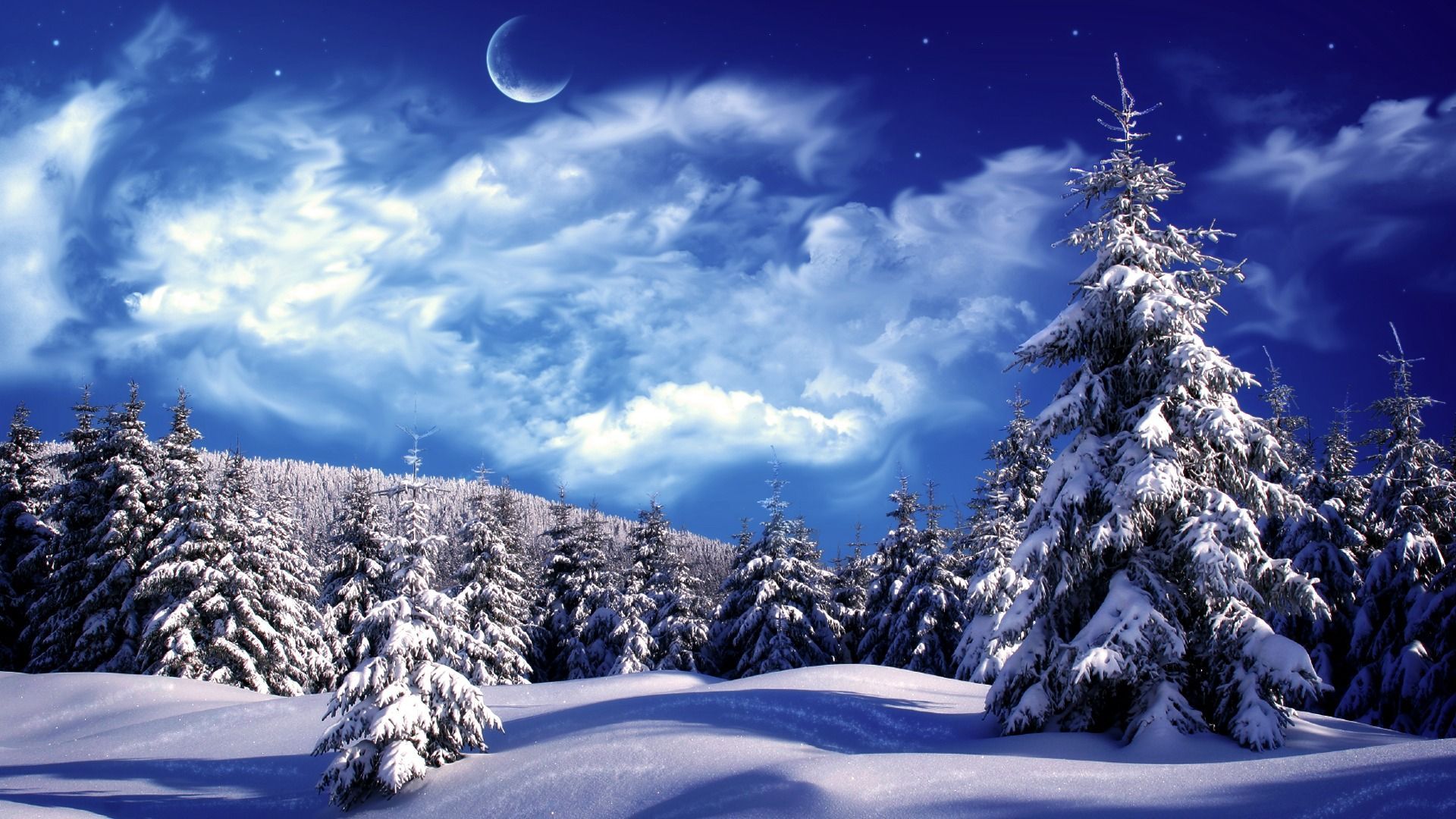 Pictures winter mountains background