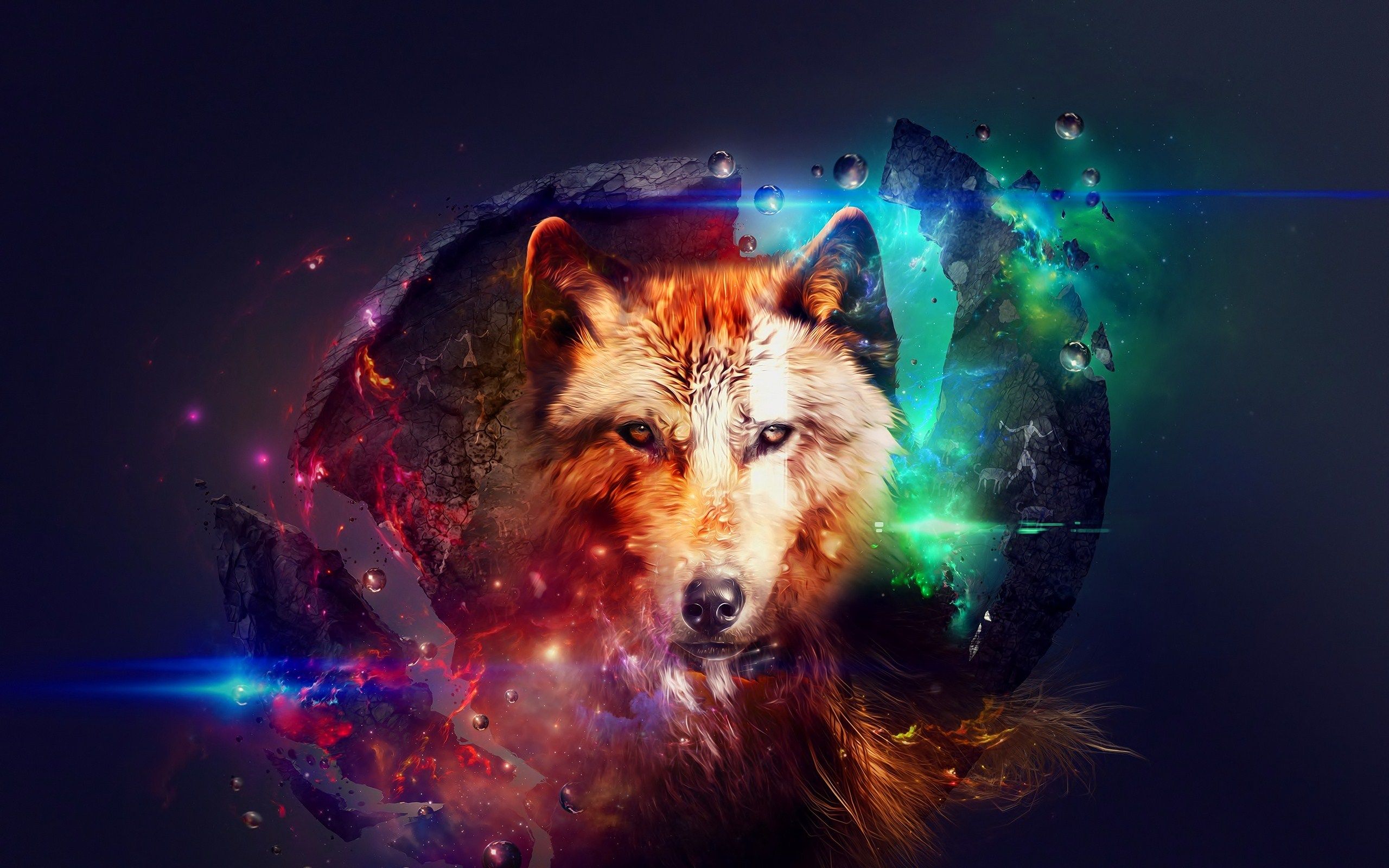 Abstract wolf Computer Wallpapers, Desktop Backgrounds 2560x1600