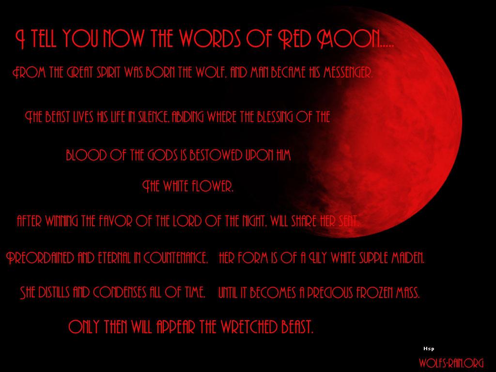 Words of red moon - - High Quality and Resolution