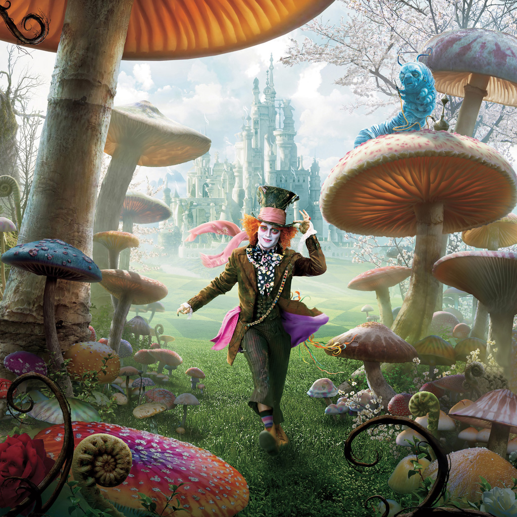 Alice in Wonderland People Characters iPad Wallpapers Digital