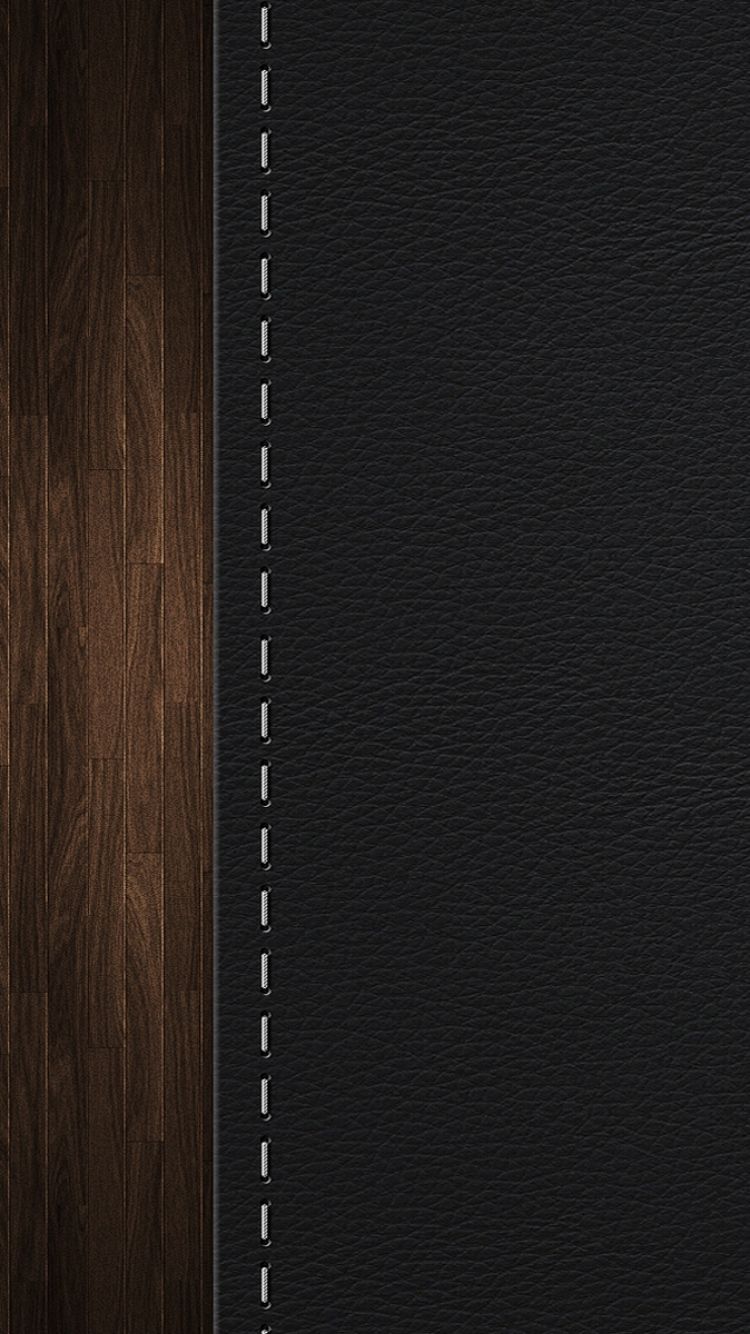 Download Wallpaper 750x1334 Leather, Wood, Background, Texture