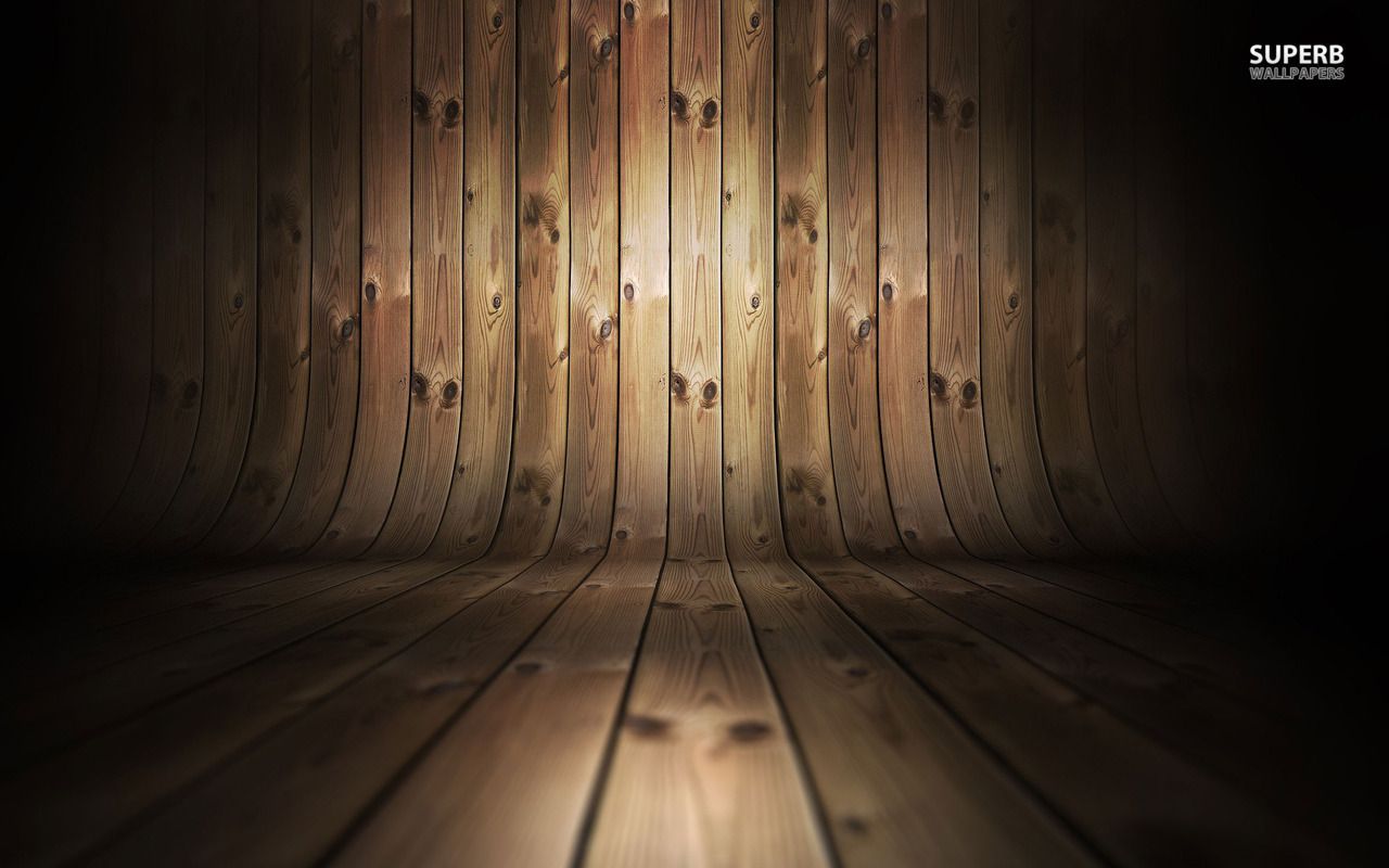 Curved wood wallpaper - Abstract wallpapers -