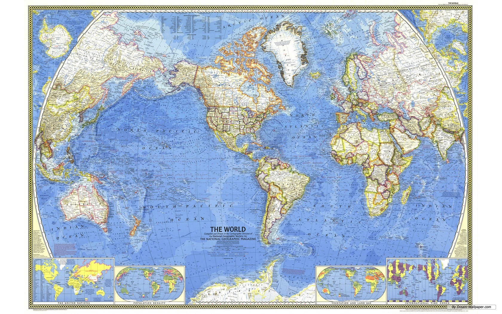 Free Wallpaper - Free Travel wallpaper - World Map wallpaper