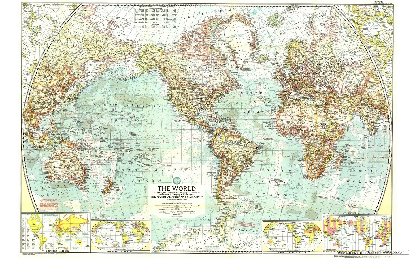 Jestingstock.com Cute World Map Desktop Wallpaper