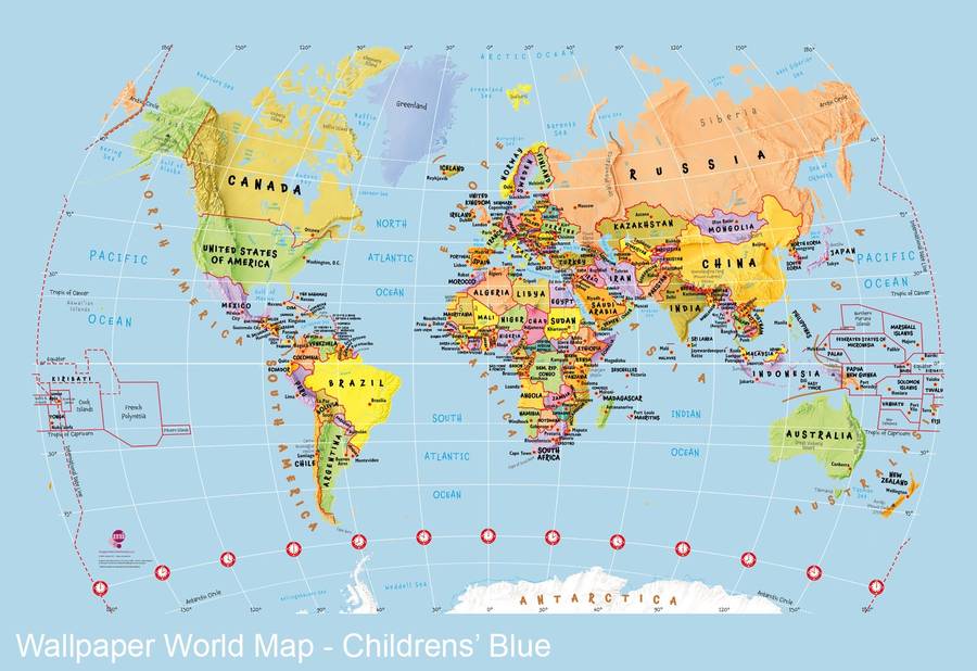 World map wallpaper by maps international notonthehighstreet.com