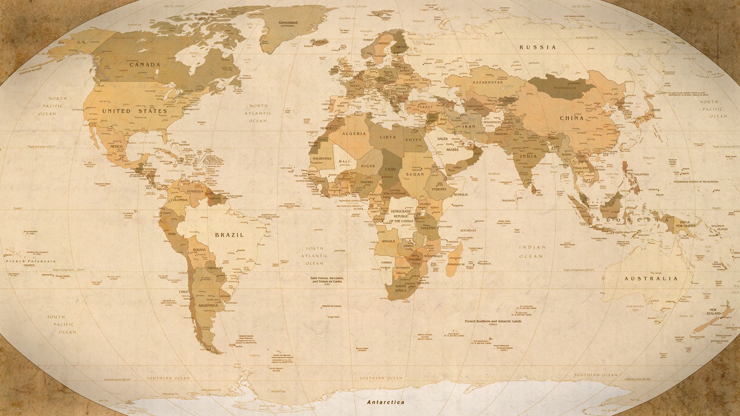 World Map Wallpaper 2560x1440 ID33409