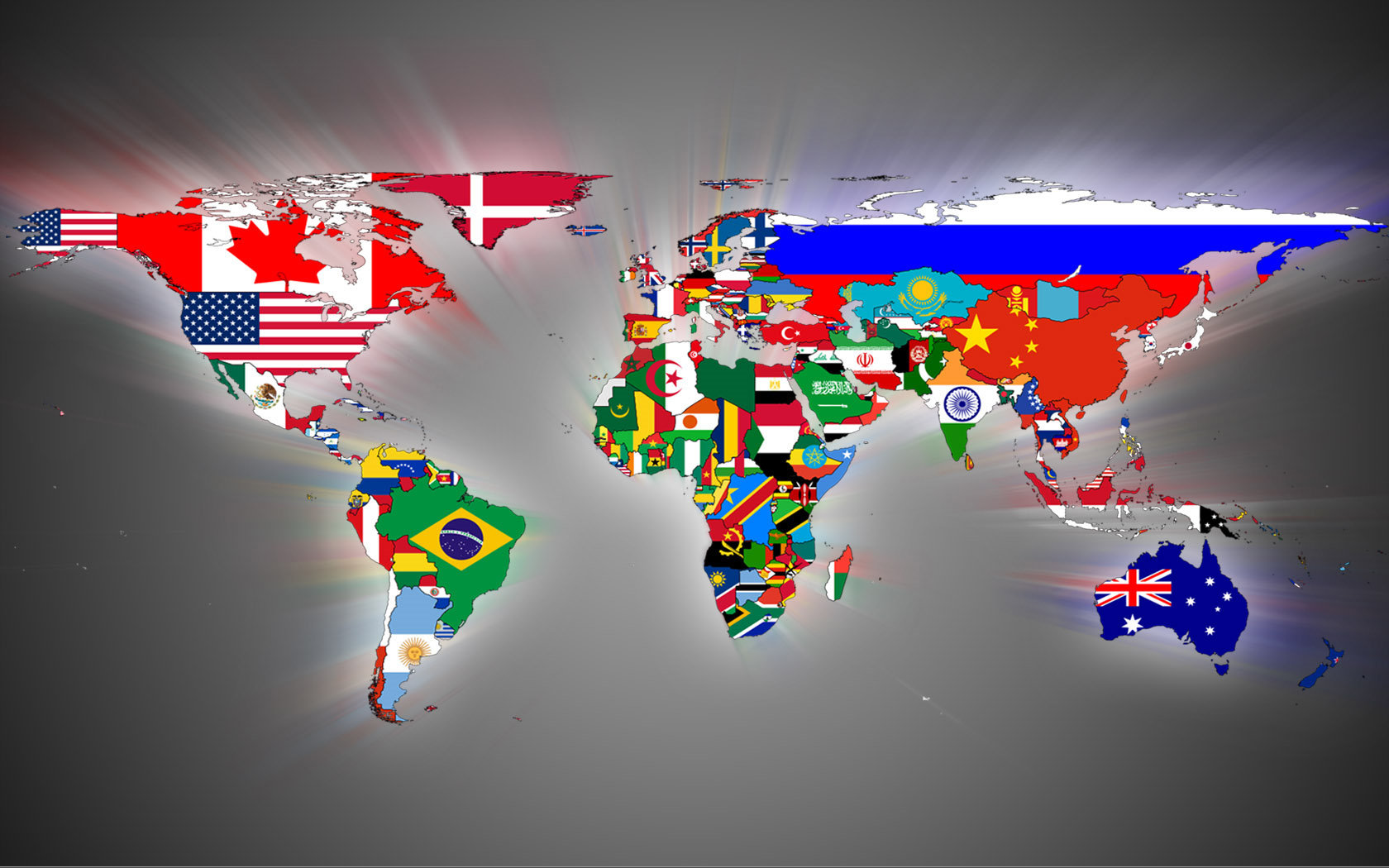 High Resolution World Map Countries Flag DEsktop Wallpaper Full