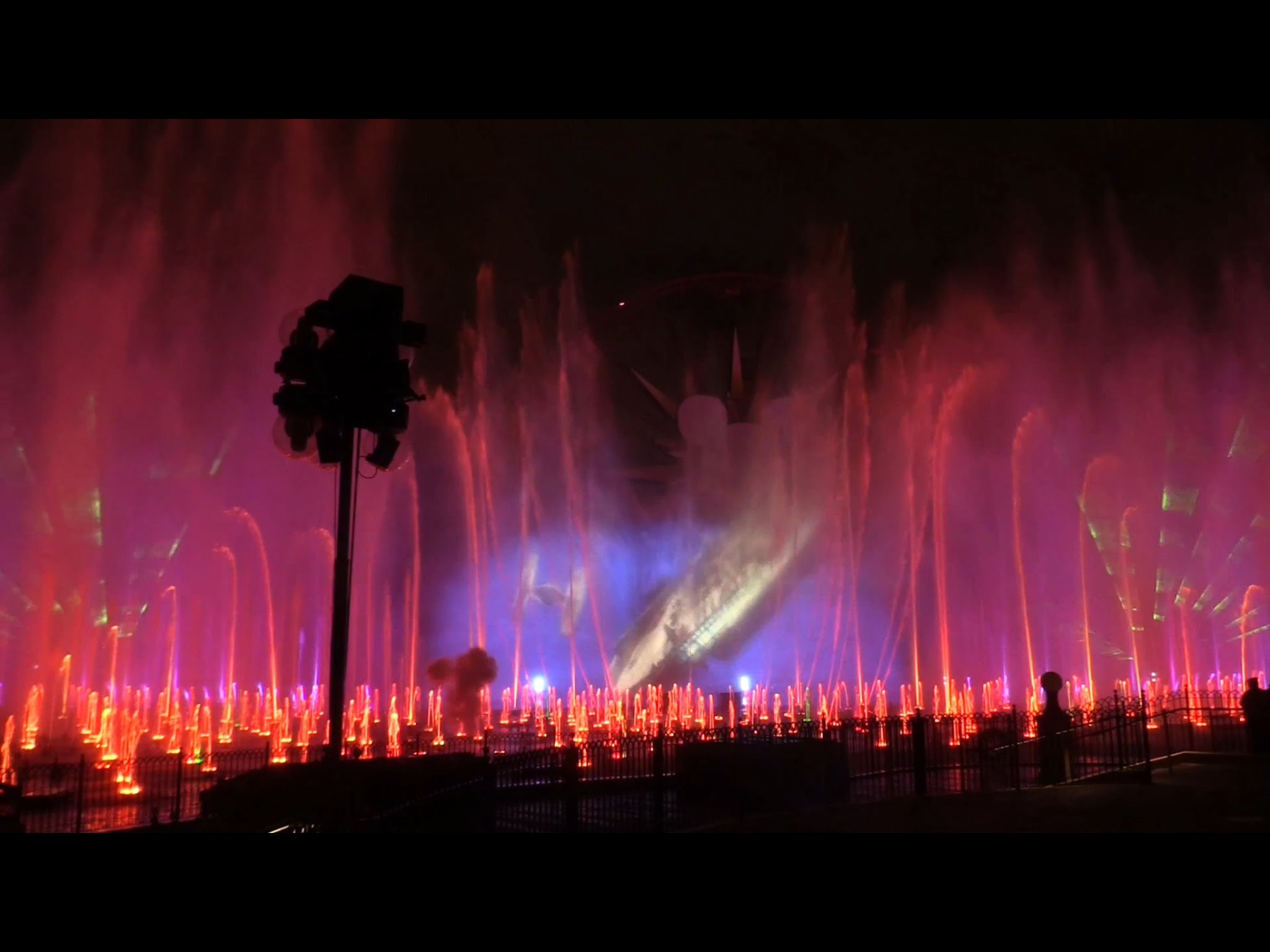 Star Wars The Force Awakens World of Color Celebrate segment at