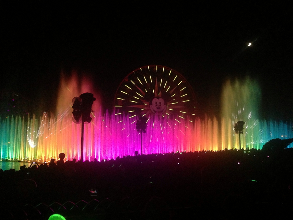 Fun Times at Disneylands World of Color Show Tinks Magical