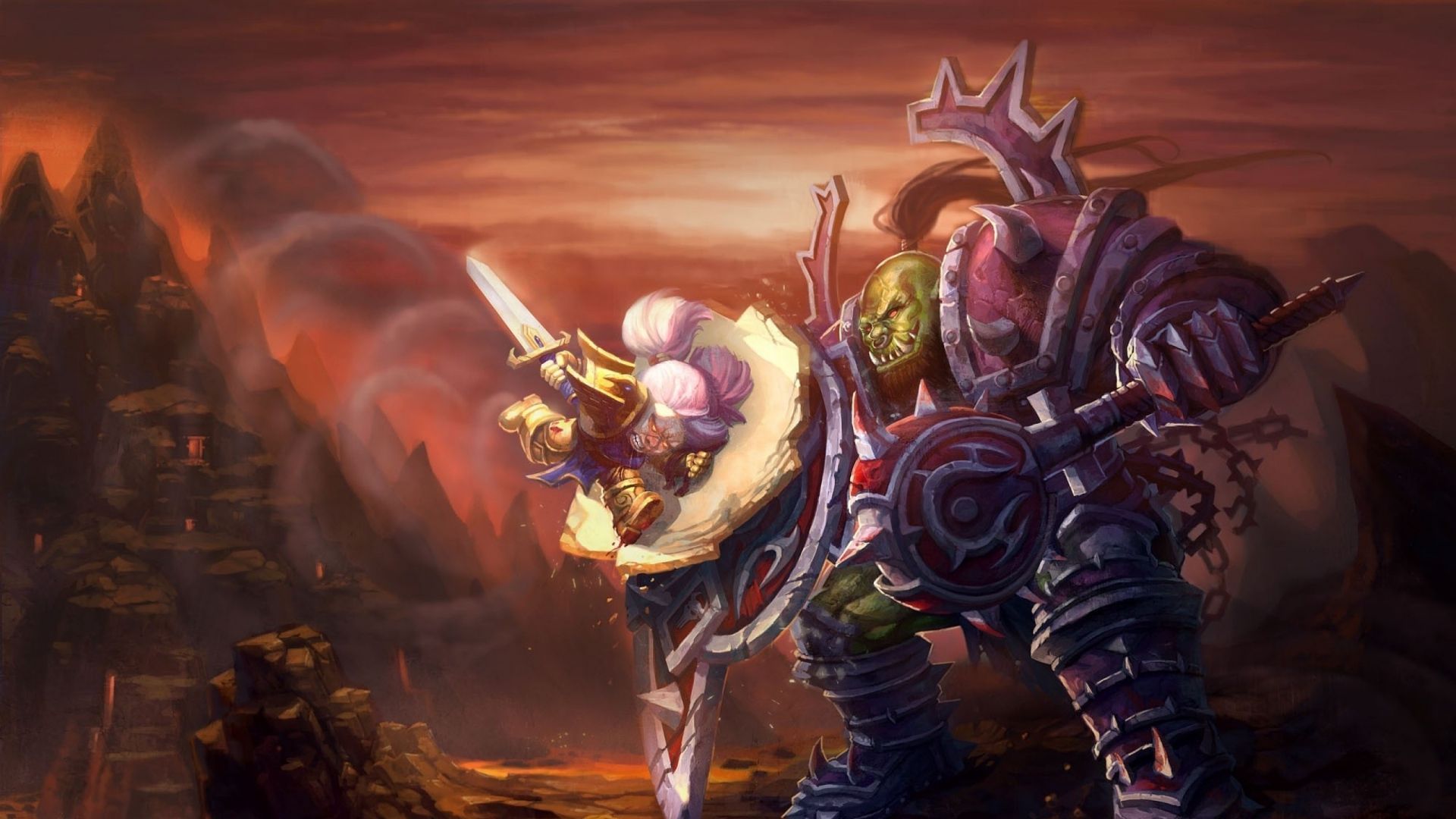Download Wallpaper 1920x1080 World of warcraft, Wow, Orc, Warrior