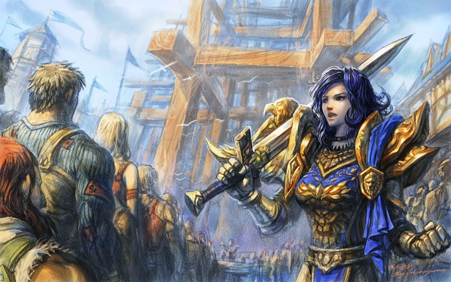 World Of Warcraft Alliance Characters - wallpaper