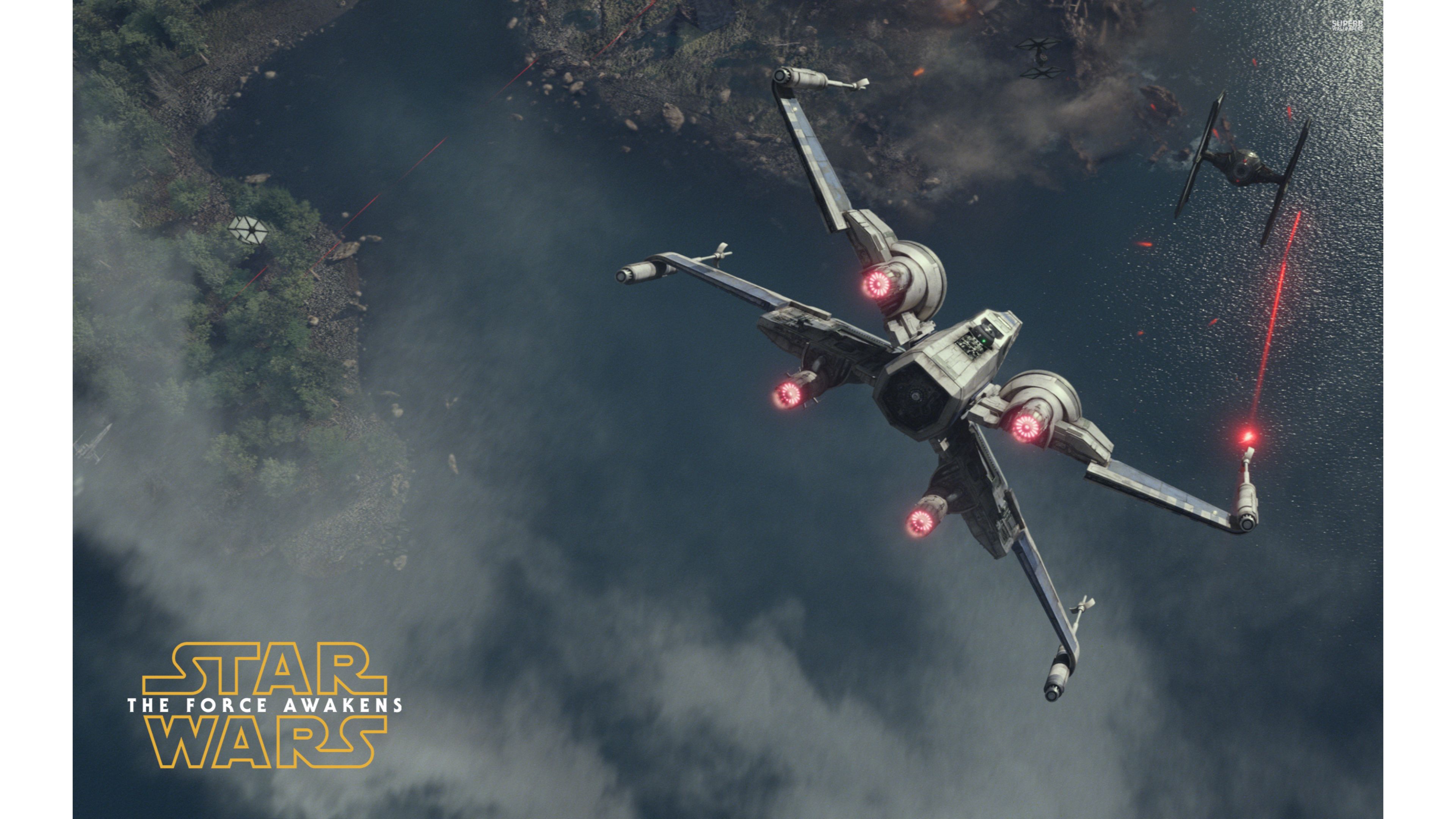 X-Wing Fighter Star Wars The Force Awakens 4K Wallpaper | Free 4K ...