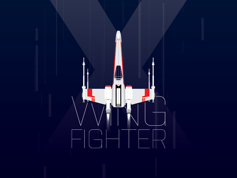 X-Wing Poster, iPhone & MacBook Retina Wallpaper by Axente Paul ...