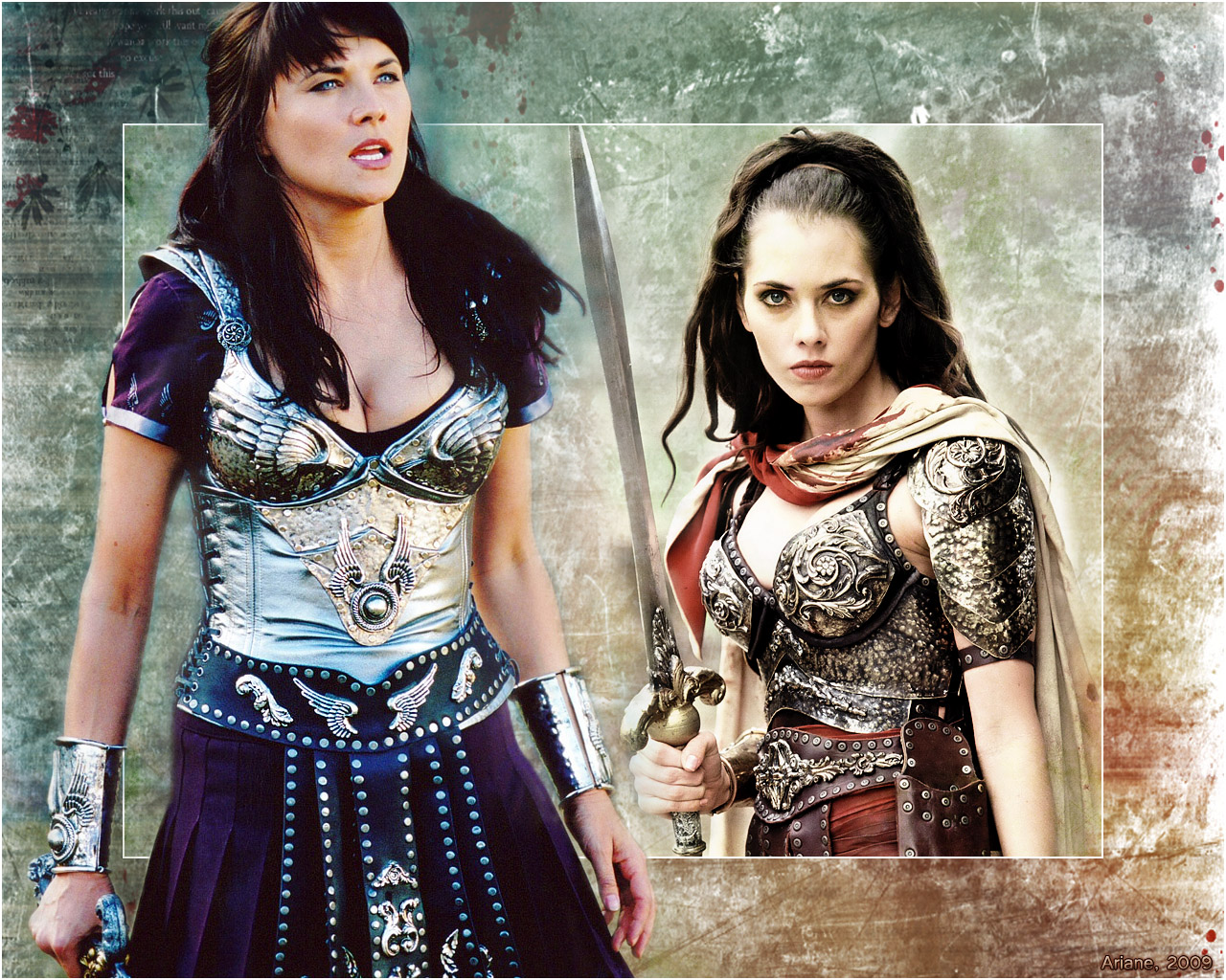 Xena Central » Ariane's Xena Warrior Princess Wallpapers