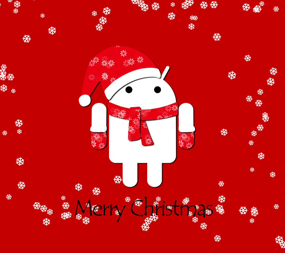 Android at Christmas - Flikie Backgrounds