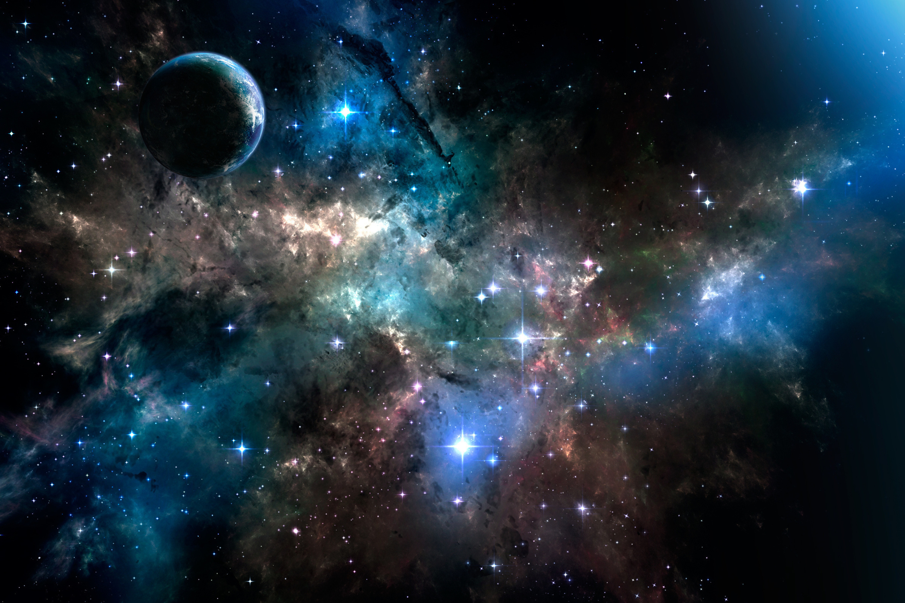 Deep Dark Space Wallpaper for Sony Xperia Z2 Tablet
