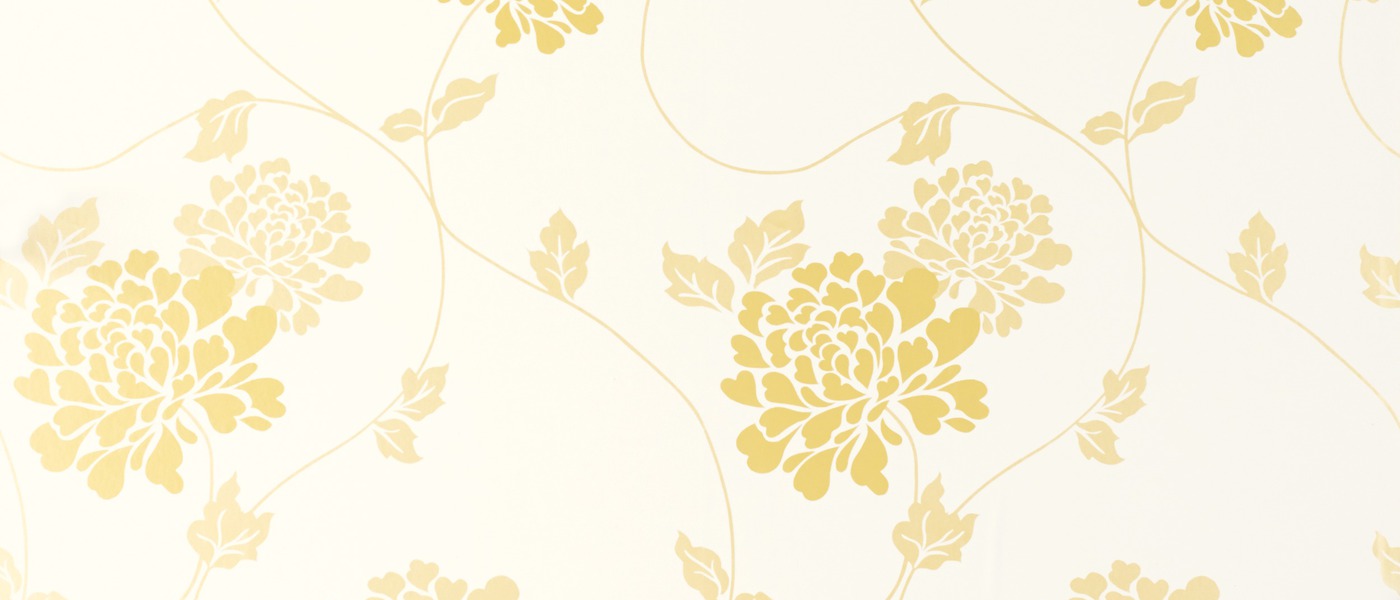 Isodore Camomile Yellow/White Floral Wallpaper at Laura Ashley