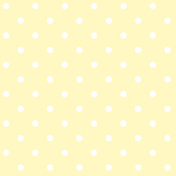 Yellow with White Circle Sidewall Wallpaper