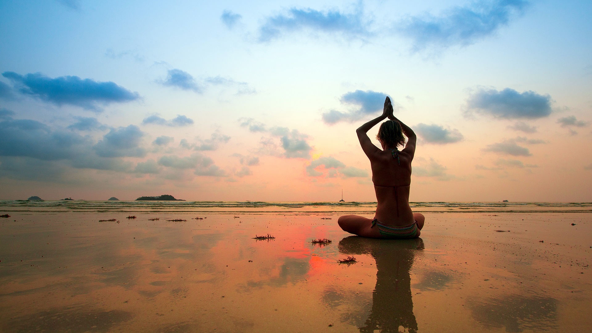 Yoga, On, The, Beach, Hd, New, Desktop, Wallpaper, Free, Download ...