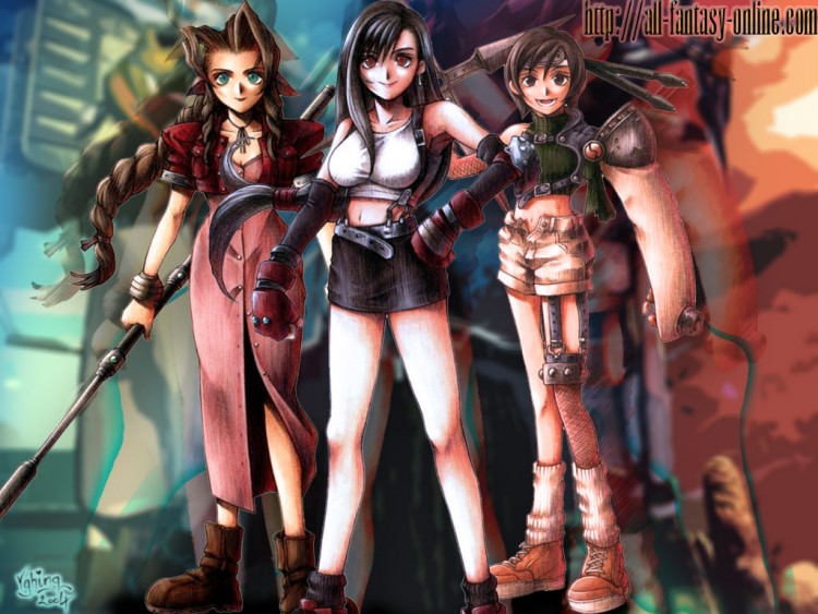 Wallpapers Video Games > Wallpapers Final Fantasy VII Aerith Tifa ...