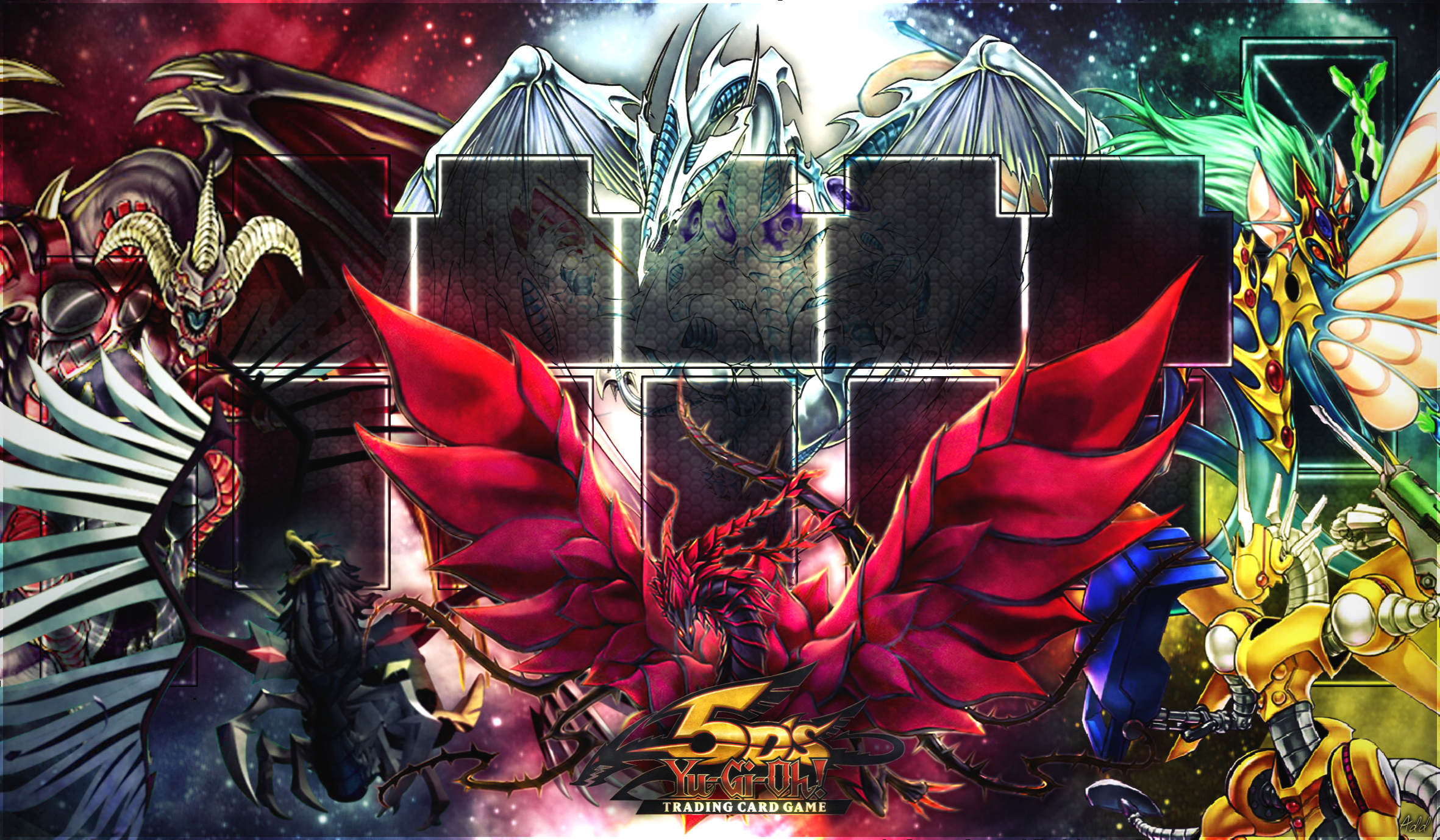 Yugioh - 5Ds Signature Dragons Playmat by SrAddiction on DeviantArt