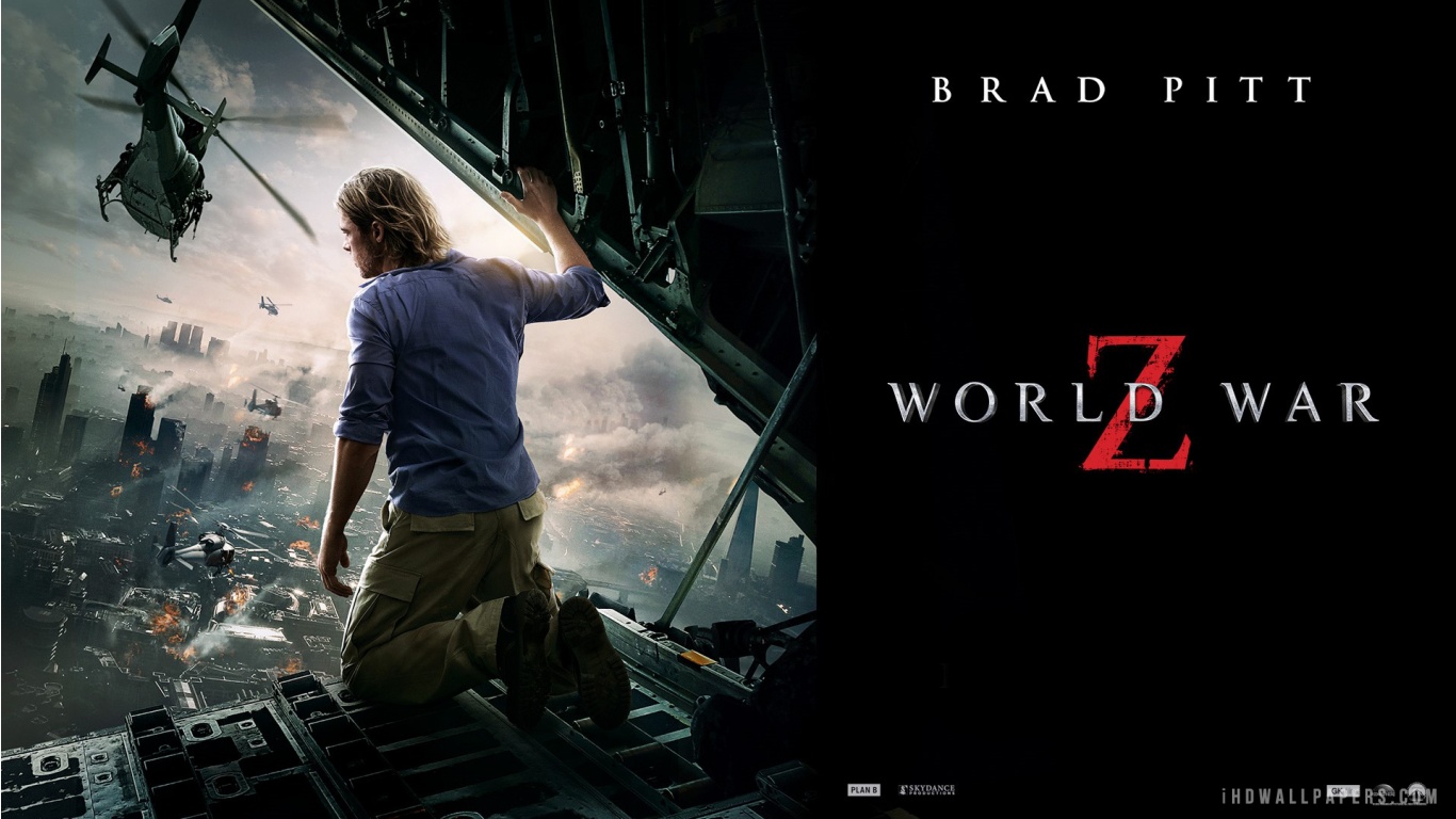 Brad Pitt World War Z HD Wallpaper - iHD Backgrounds