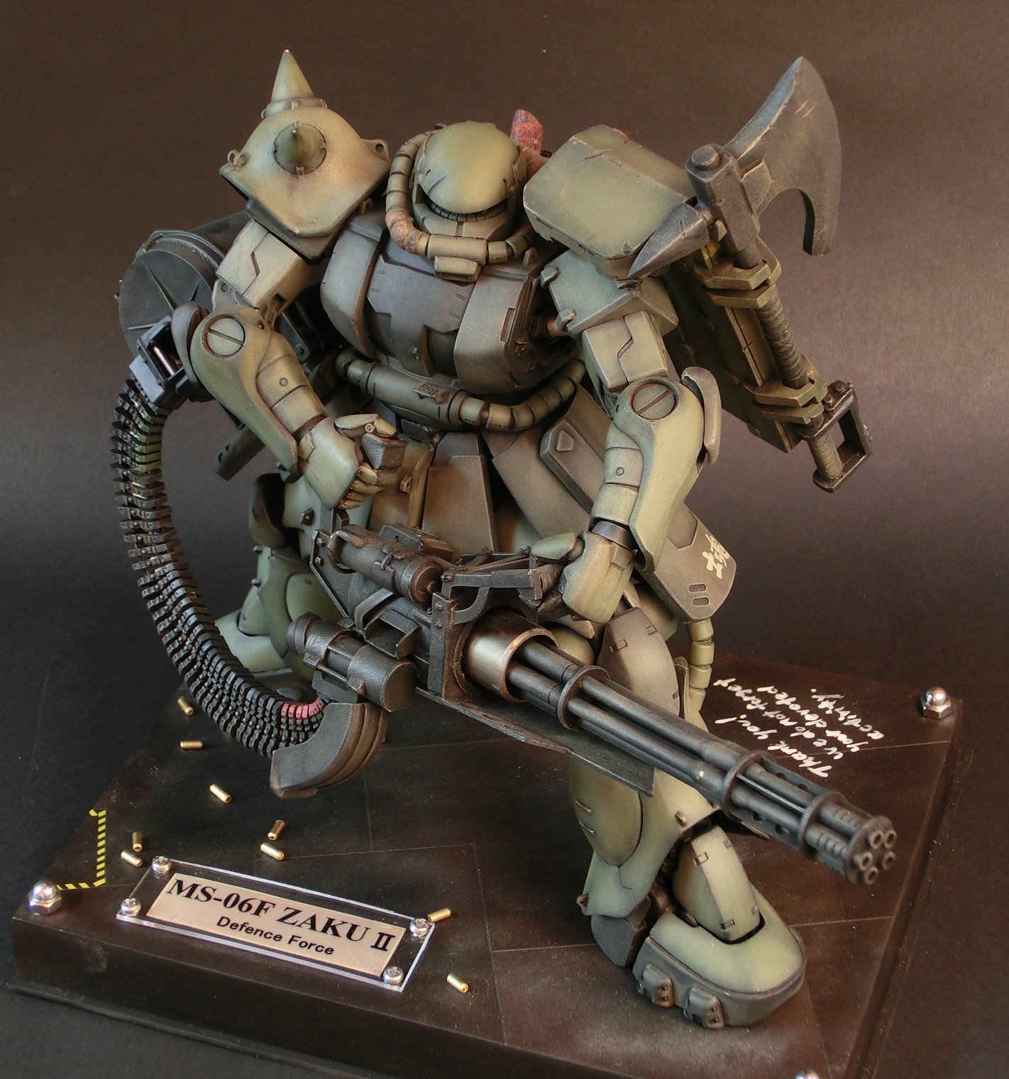 G Work of The Day 1 / 100 MS 06F Zaku II Defence Force. No.12