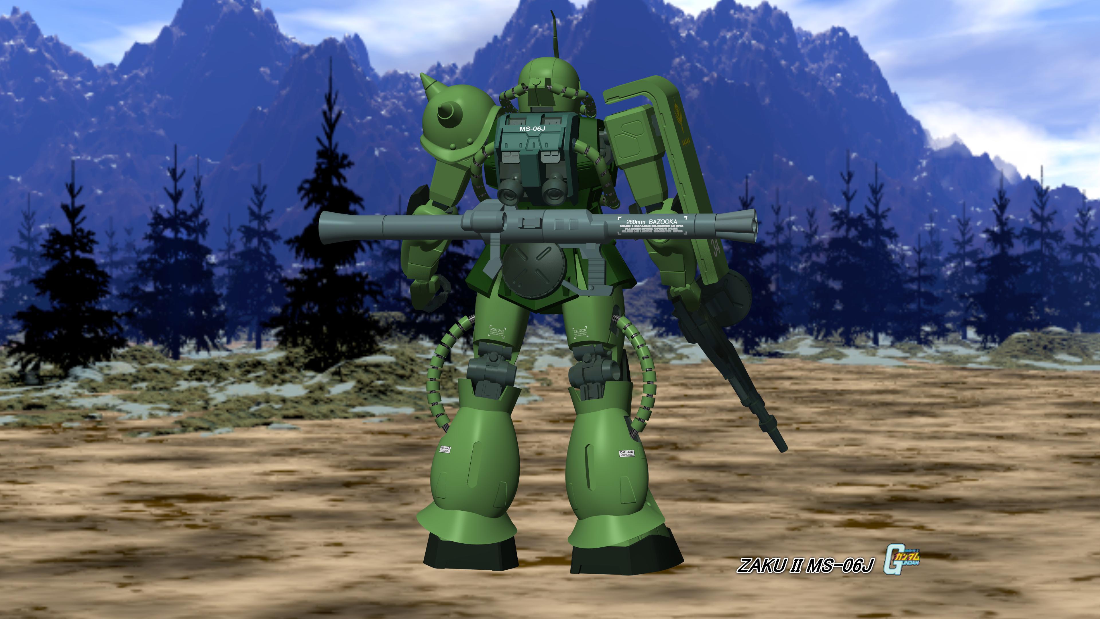 Mobile suit gundam zaku ii ms 06j - - High Quality and other