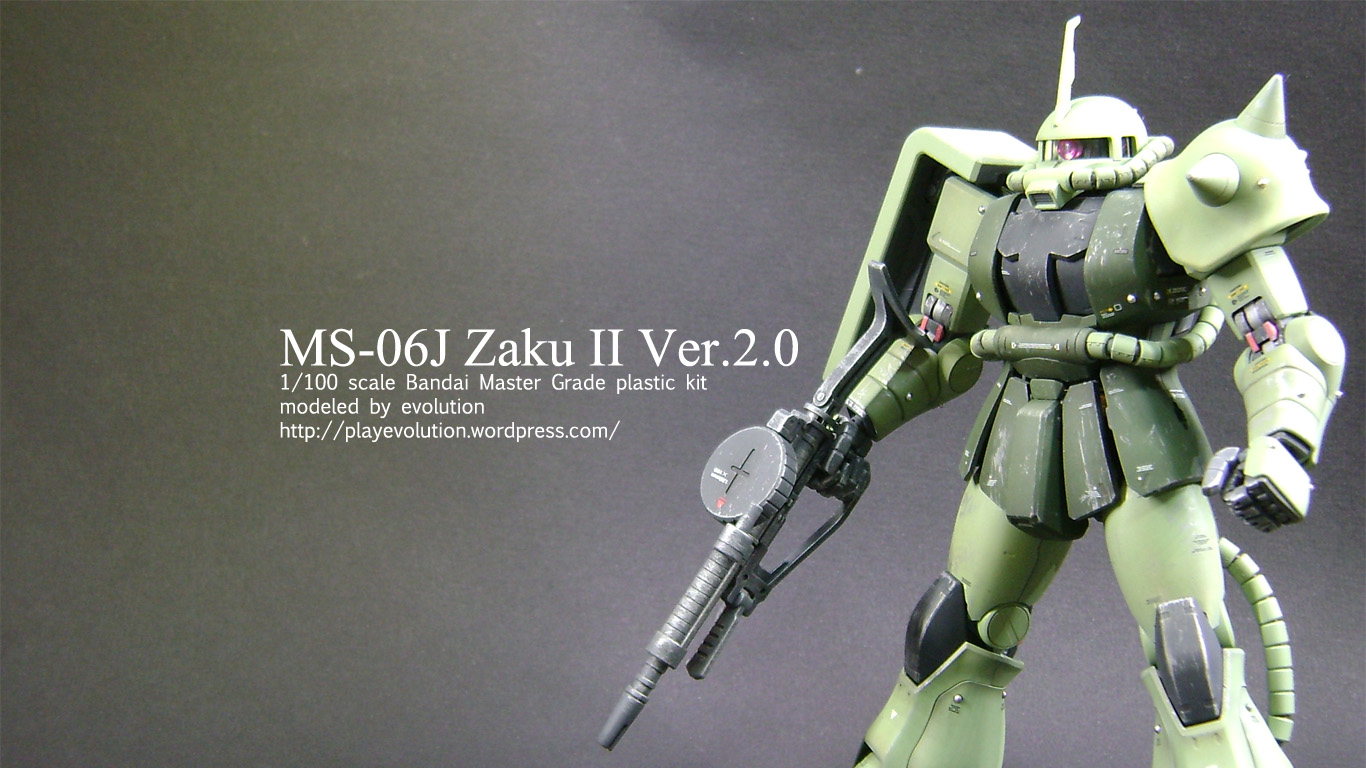 MG 1/100 MS-06J Zaku II Ver.2.0 (Final Write-up) | play evolution