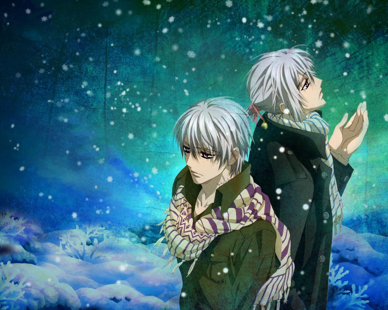 Zero and Ichiru Kiryu - Winter Theme - The Cursed Twins Wallpaper ...
