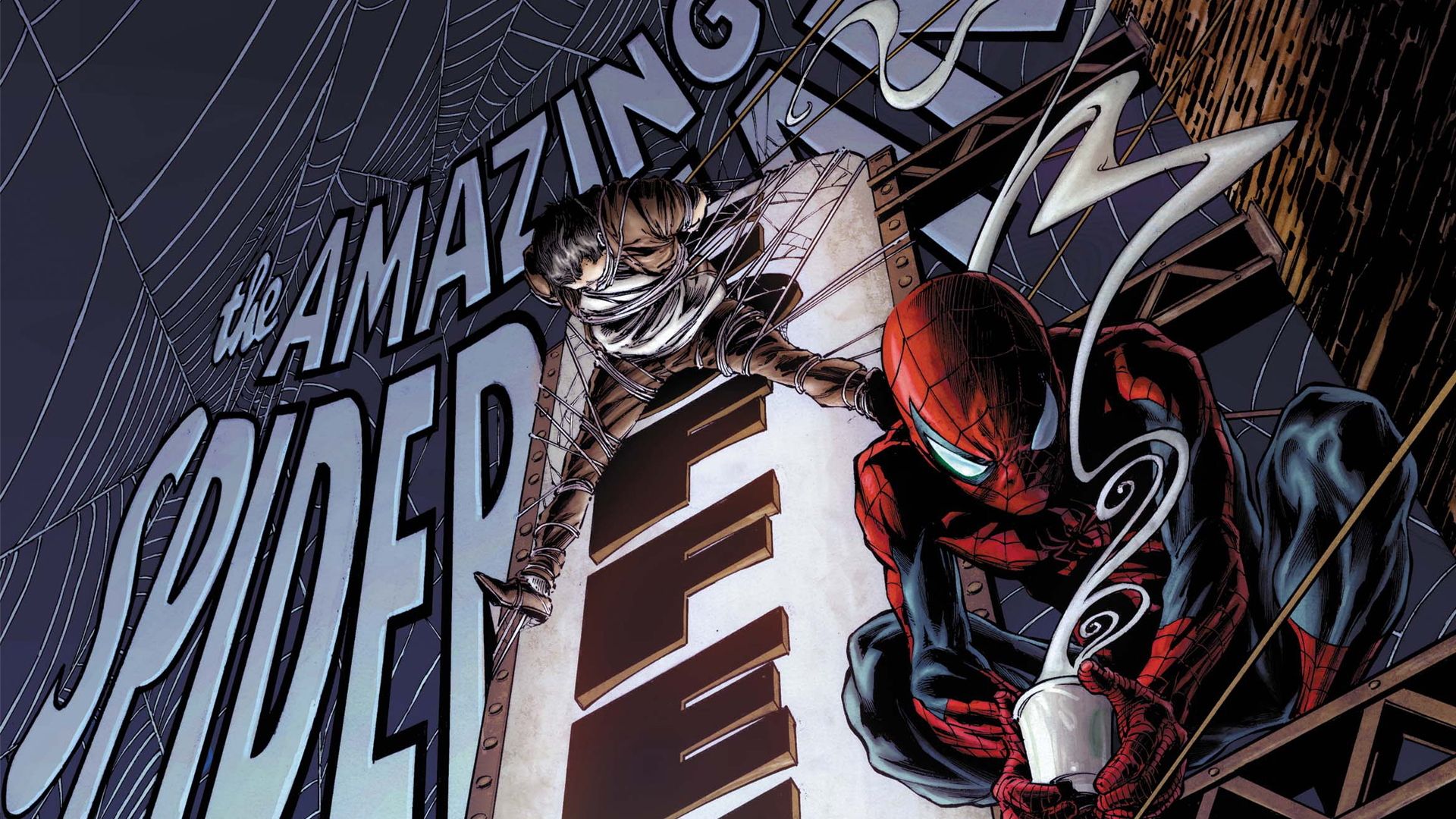 Spider man vs villian Zoom Comics - Daily Comic Book Backgrounds