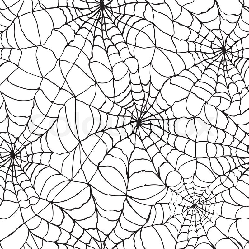 Spider web seamless halloween background texture cobweb gossamer ...