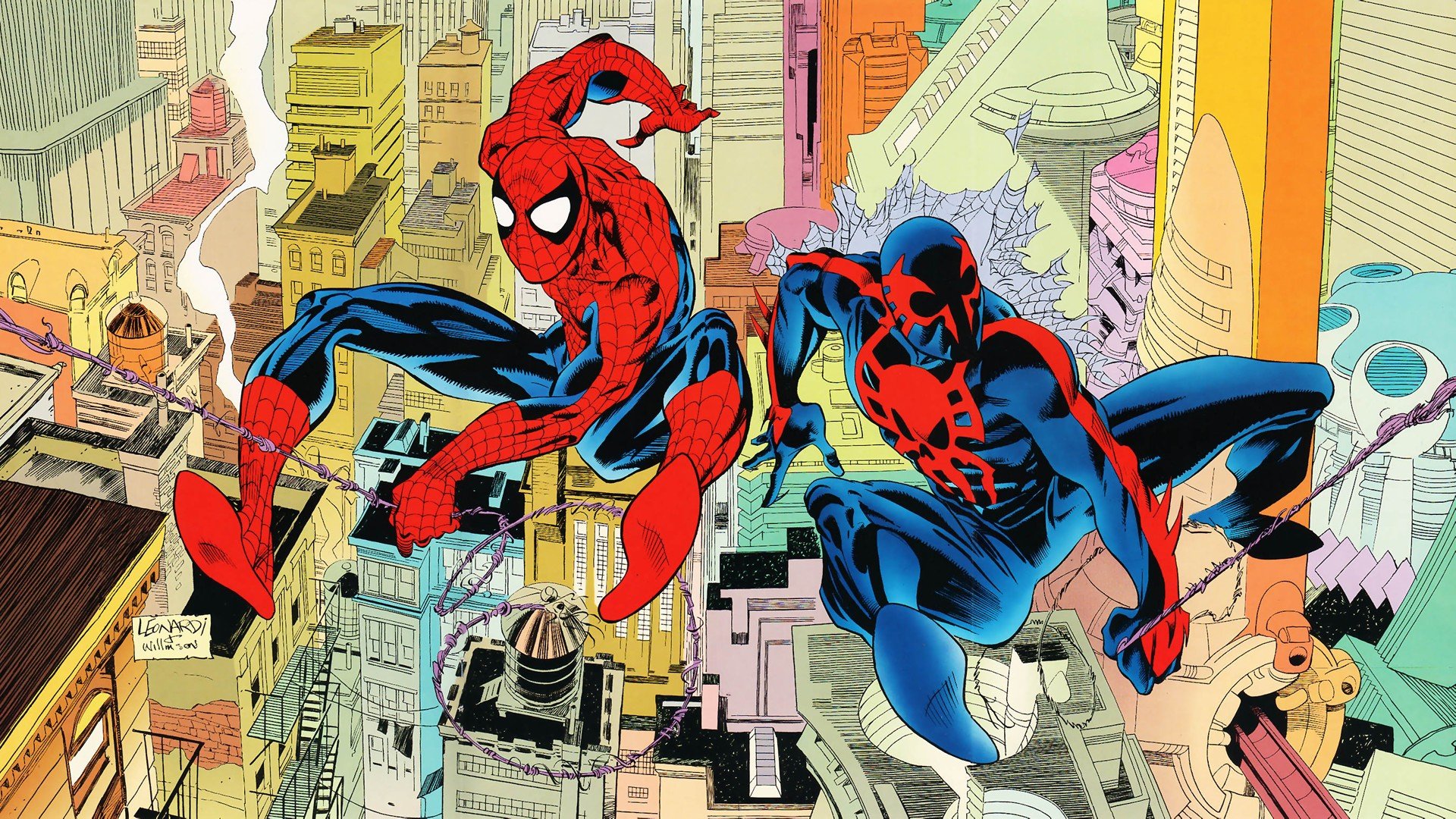 Comics Spider Man Peter Parker Spider Man 2099 Miguel OHara
