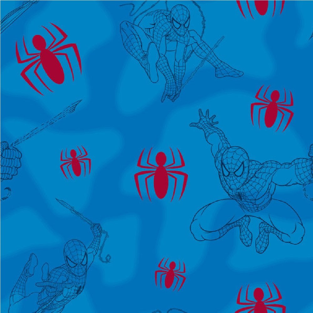 Marvel Comics Spiderman Children's Kids Blue Spider Wallpaper DF73199