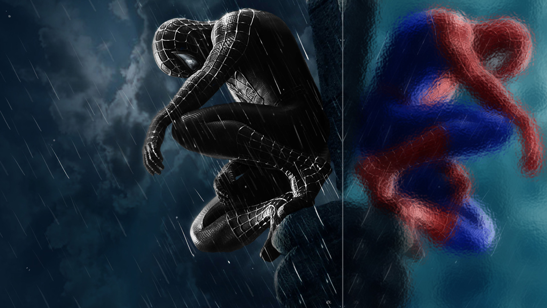Black Spiderman Wallpaper for Desktop - Uncalke.com