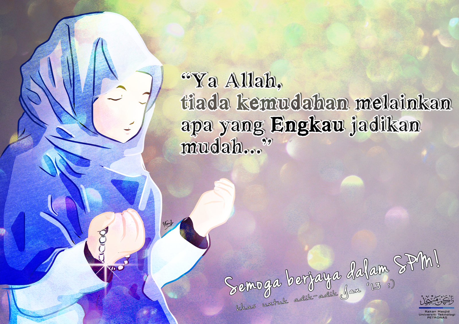 Muslimah making Doa for SPM results by SirImran on DeviantArt