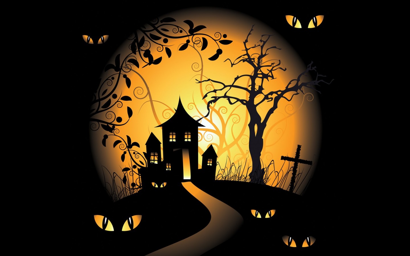 Halloween spooky digital hd wallpaper wallpapers55.com - Best